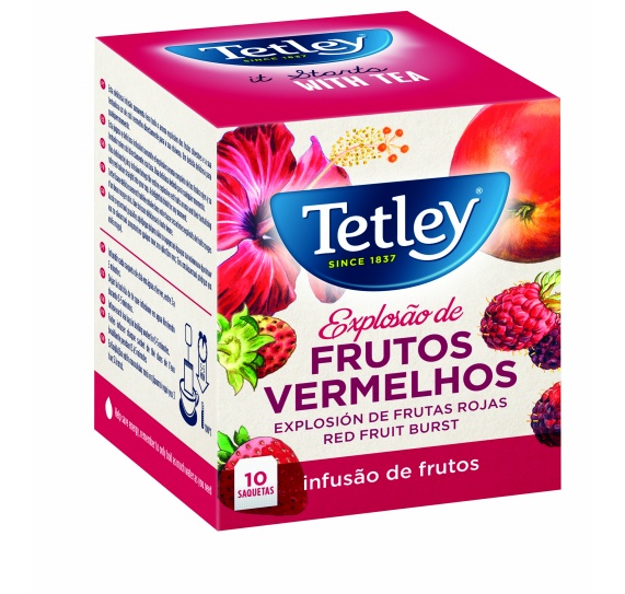 Caixa De ChÃ¡ Tetley ExplosÃ£o De Frutos Vermelhos