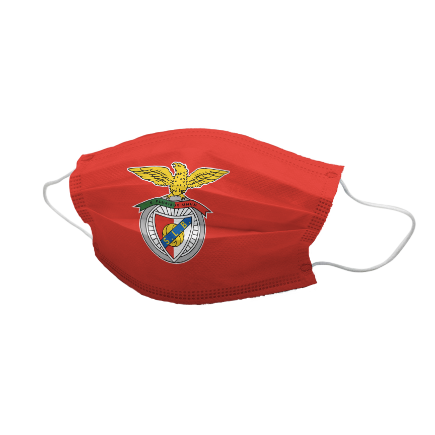 Máscara Vermelha Com Logo SL Benfica
