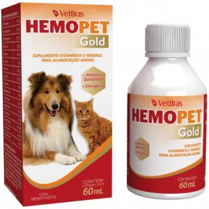 Suplemento Vitamínico Hemopet gold Para Cães e Gatos 60ml