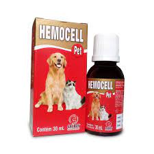 Vitamina Hemocell Para Combate da anemia dos Cães 30ml