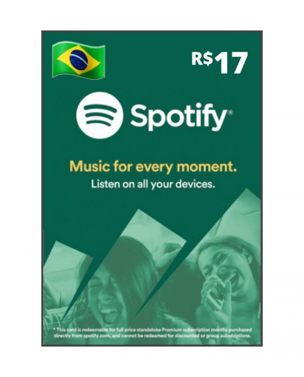 Spotify 17 reais BR
