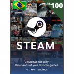 Cartão Steam 100R$